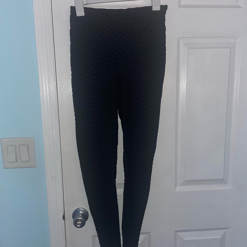 Streetwear Society Ruched Butt Lifting Leggings Black - Medium